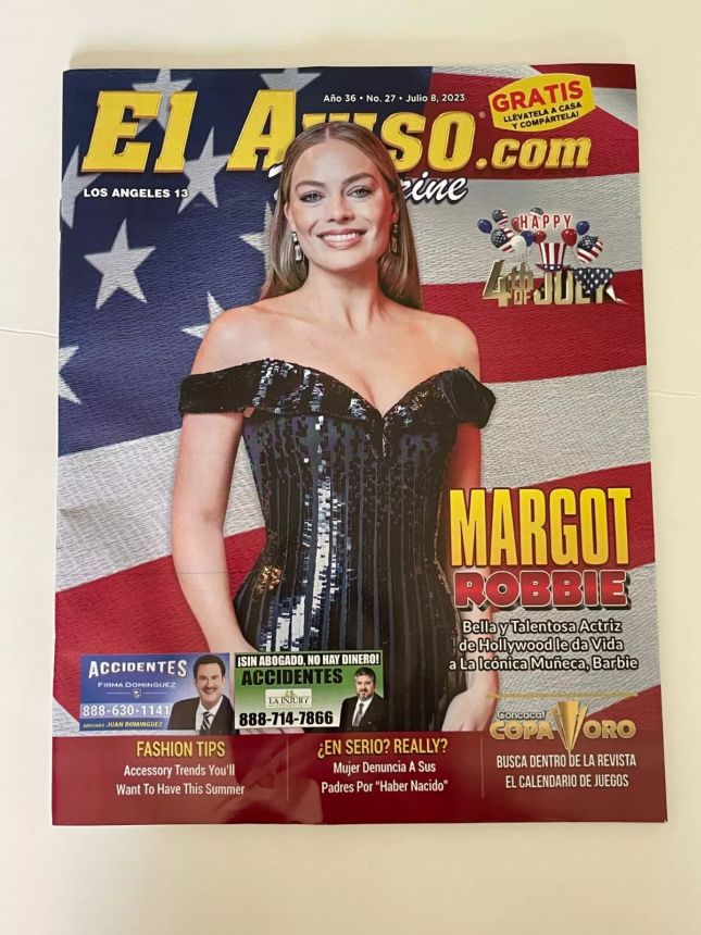 EL AVISO magazine side cover Issue 27 8 July 2023