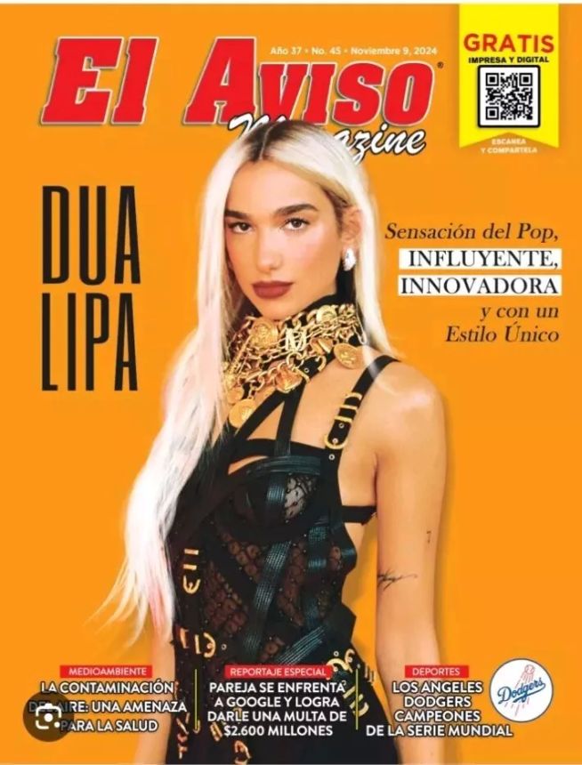 EL AVISO magazine side cover Issue 45 9 November 2024