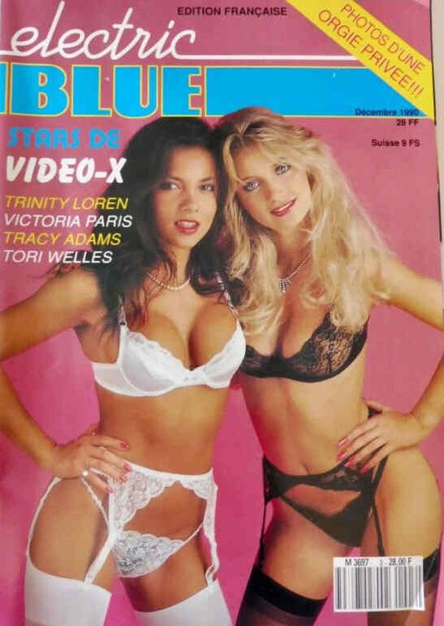 ELECTRIC BLUE (France) magazine side cover  December 1990