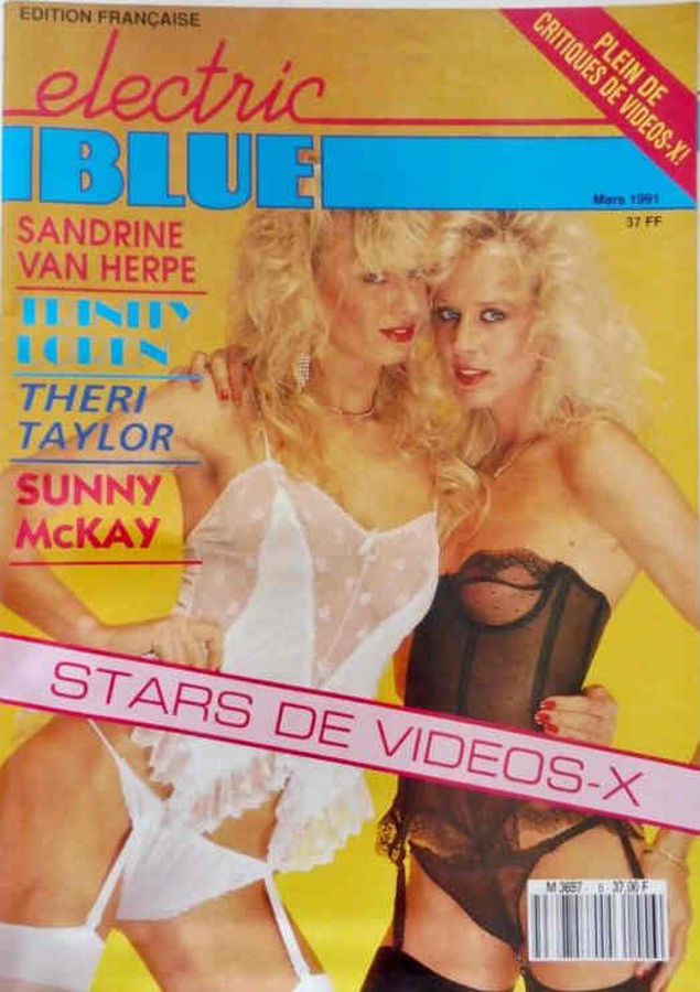 ELECTRIC BLUE (France) magazine side cover  March 1991