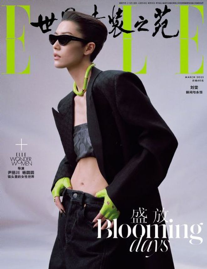 ELLE CHINA magazine side cover  March 2025