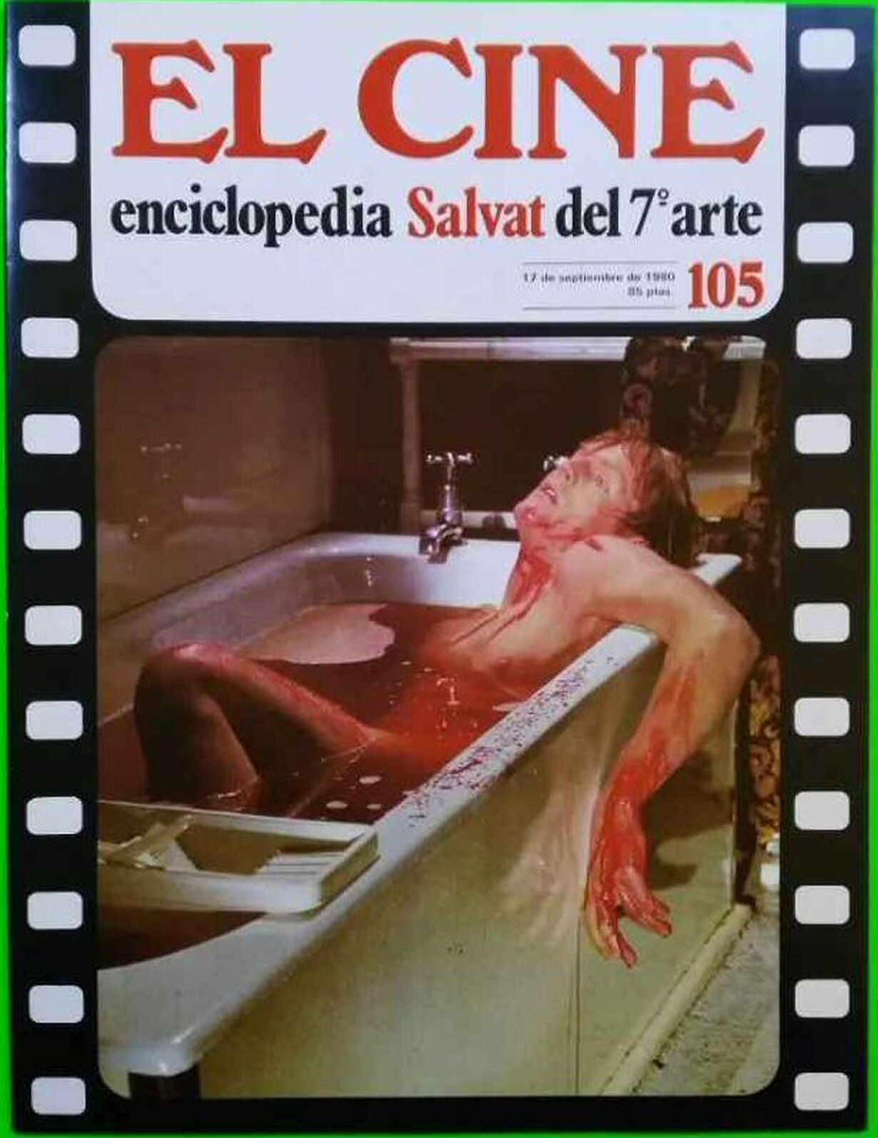 CINE | EL (Enciclopedia Salvat Del 7 Arte) magazine side cover Issue 105   1980