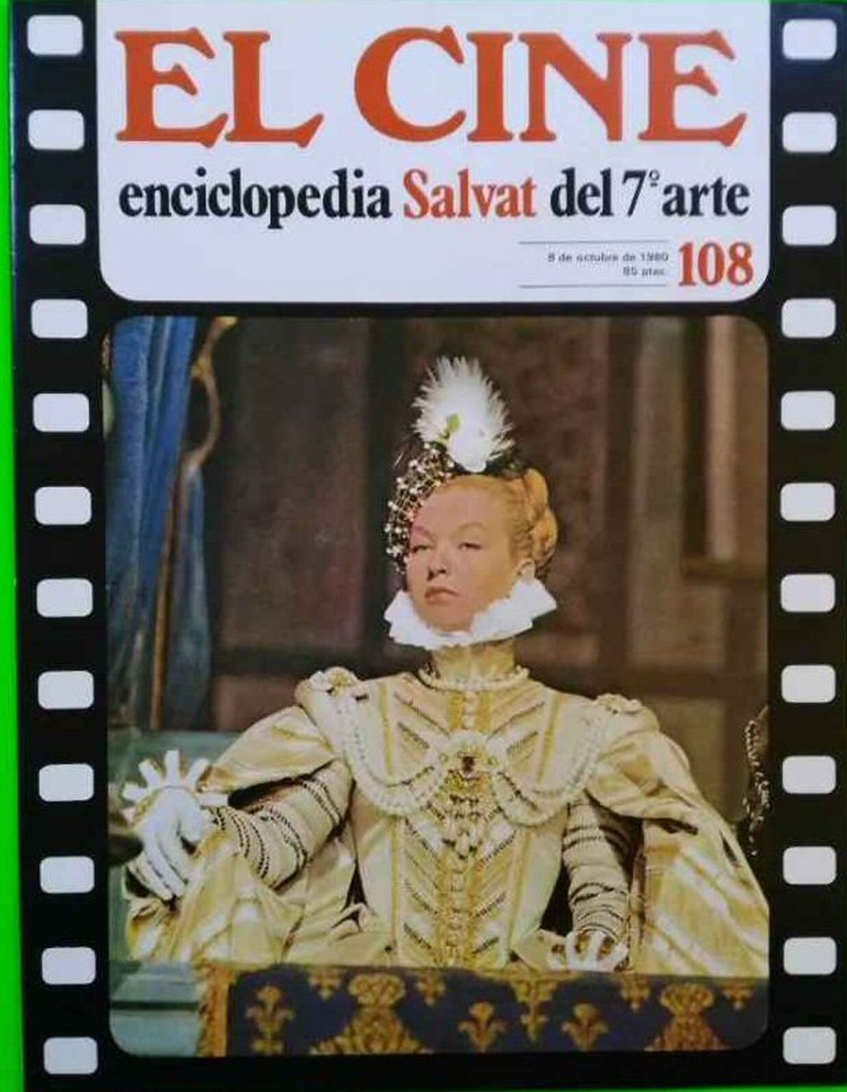 CINE | EL (Enciclopedia Salvat Del 7 Arte) magazine side cover Issue 108   1980