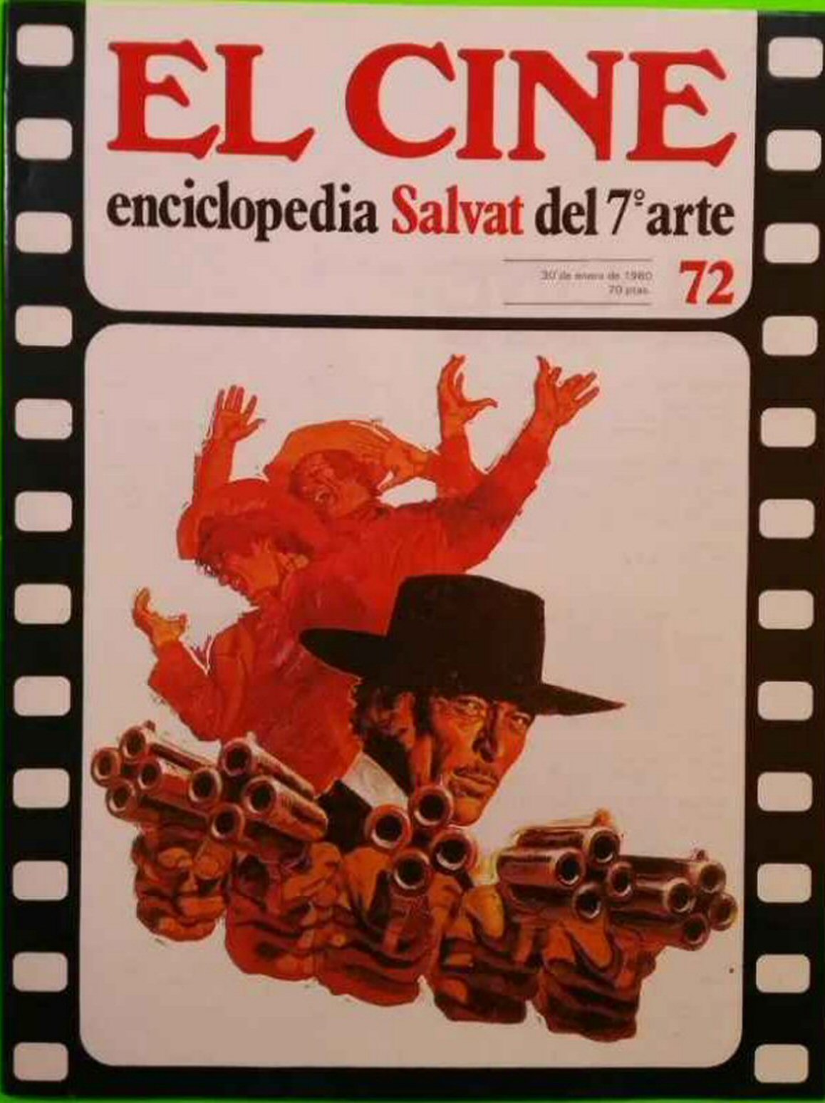 CINE | EL (Enciclopedia Salvat Del 7 Arte) magazine side cover Issue 72   1980