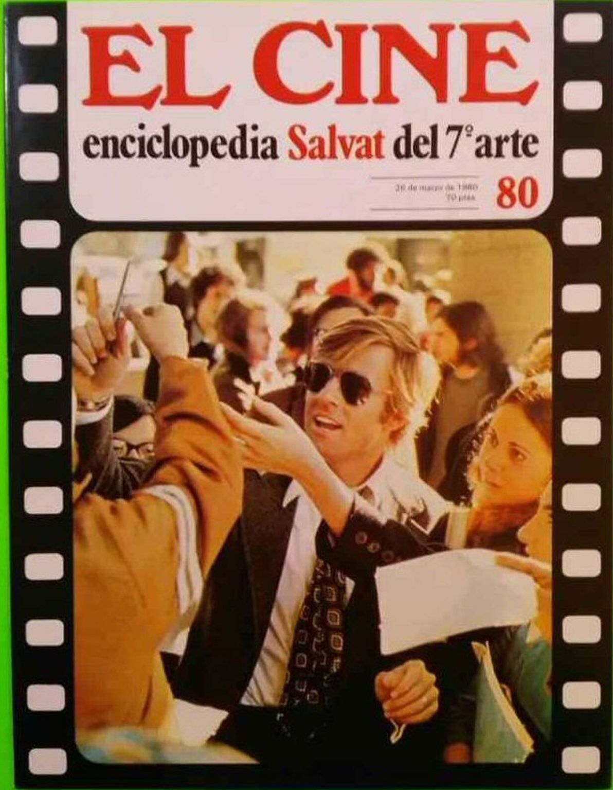 CINE | EL (Enciclopedia Salvat Del 7 Arte) magazine side cover Issue 80   1980