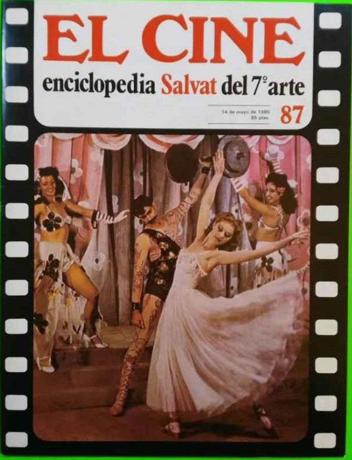 CINE | EL (Enciclopedia Salvat Del 7 Arte) magazine side cover Issue 87   1980
