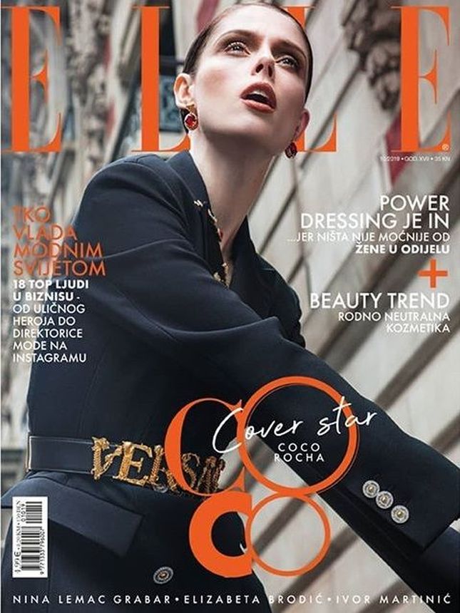 ELLE CROATIA magazine side cover  October 2019