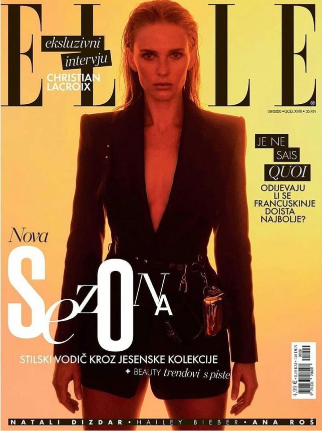 ELLE CROATIA magazine side cover  September 2020