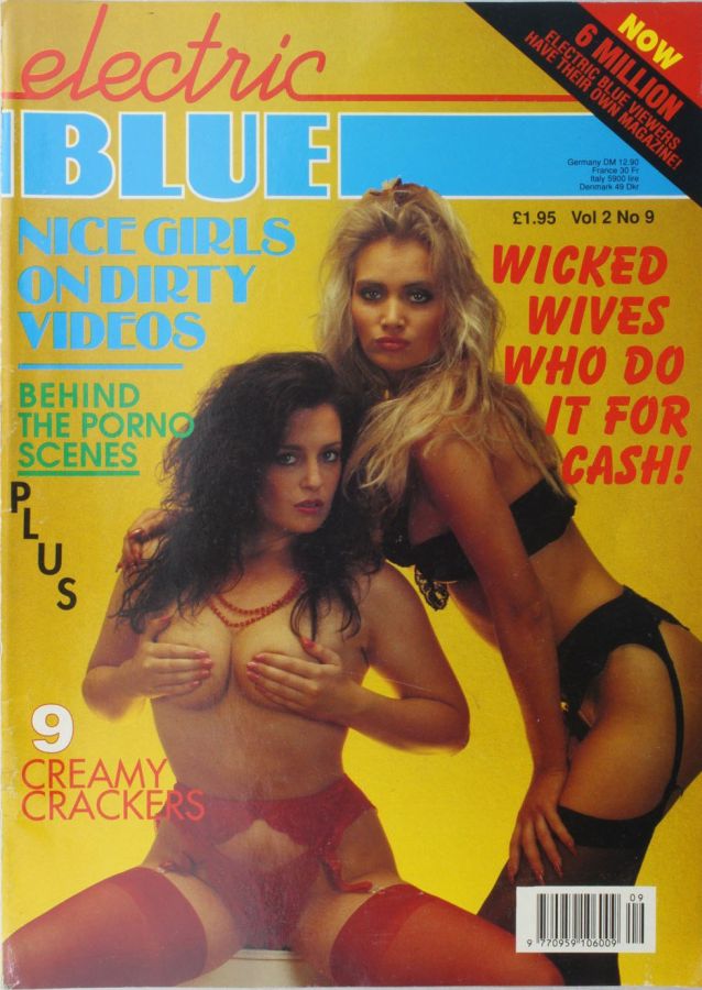 ELECTRIC BLUE (UK) magazine side cover September 1990