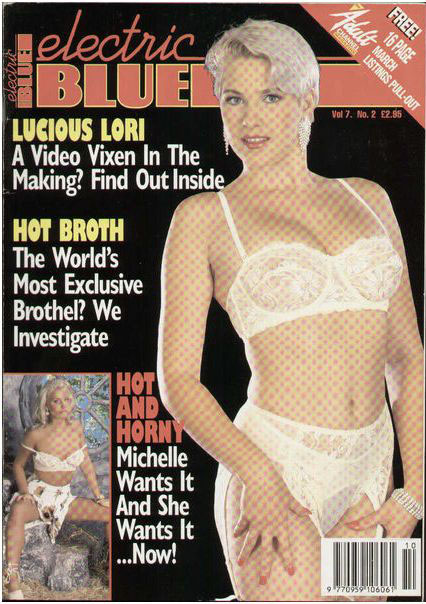 ELECTRIC BLUE (UK) magazine side cover February 1995