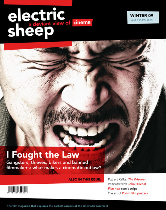 ELECTRIC SHEEP magazine side cover Issue 7 Dec./January/February 2010