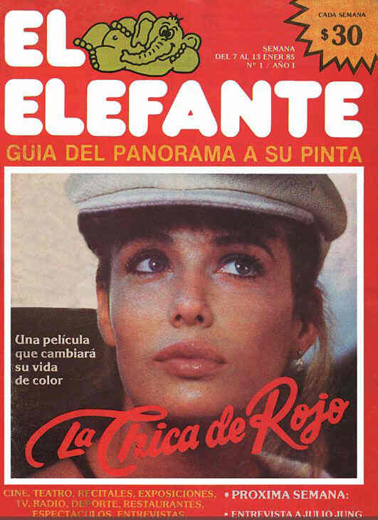 ELEFANTE | EL magazine side cover Issue 1 13 January 1985