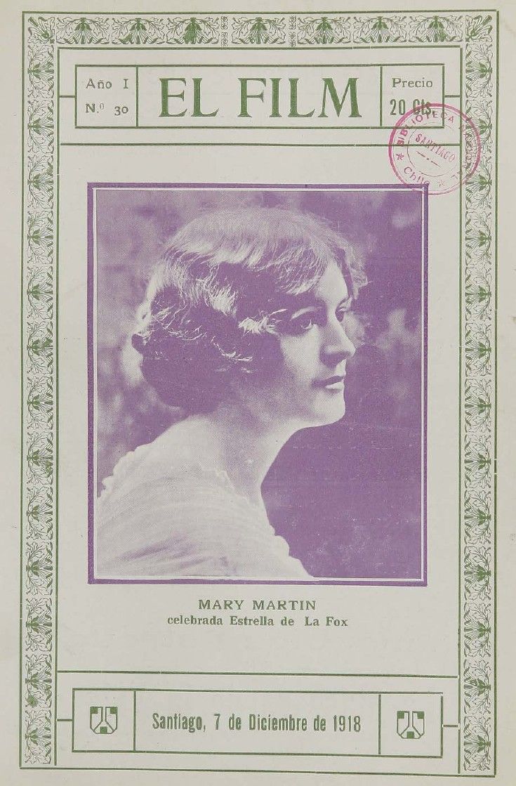EL FILM magazine side cover  Vol 1 No  30 7 December 1918