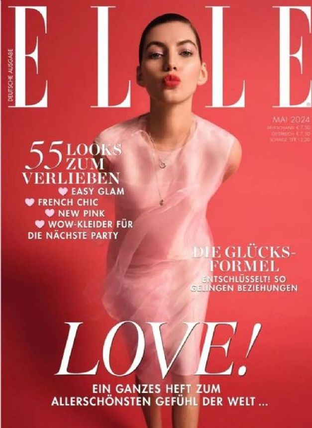 ELLE GERMANY magazine side cover  May 2024