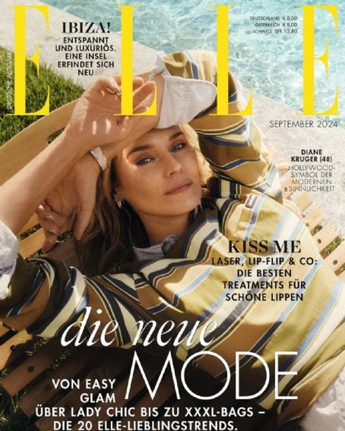 ELLE GERMANY magazine side cover  September 2024