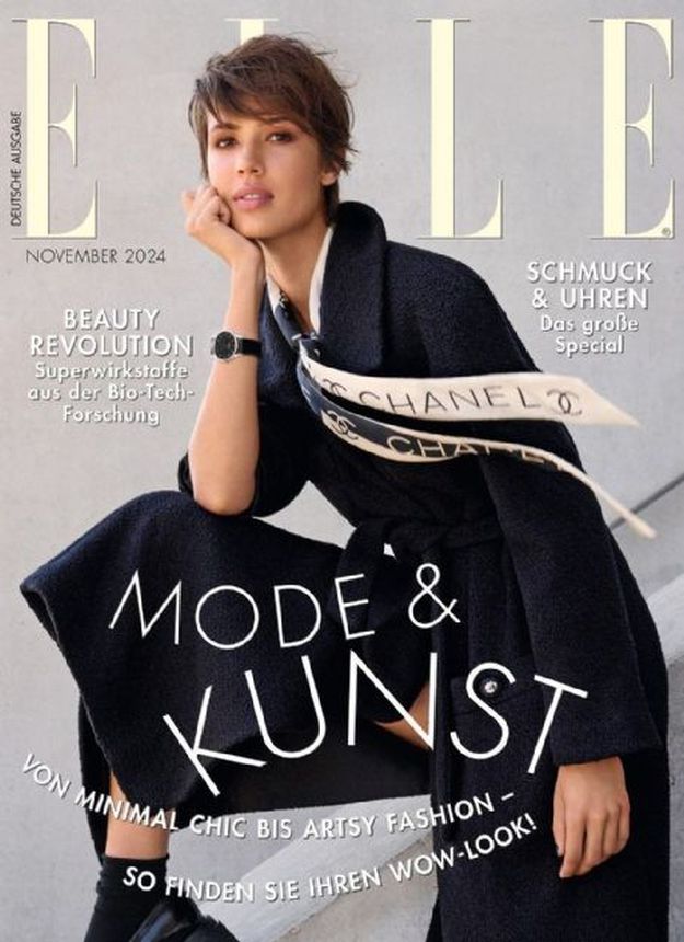 ELLE GERMANY magazine side cover  November 2024