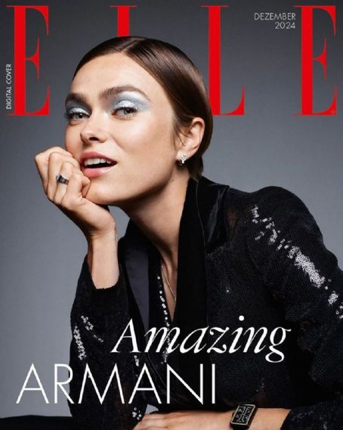 ELLE GERMANY magazine side cover  December 2024