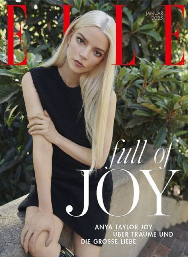 ELLE GERMANY magazine side cover  January 2025