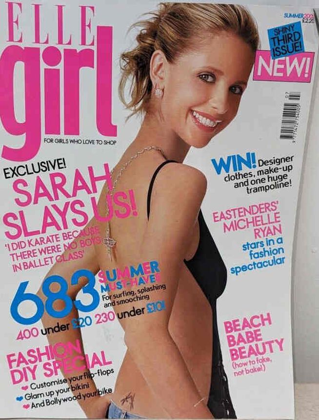 ELLE GIRL UK magazine side cover Issue 3 Summer 2002