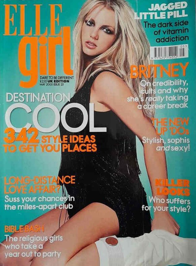 ELLE GIRL UK magazine side cover Issue 25  May 2005
