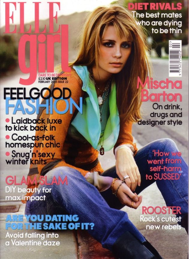 ELLE GIRL UK magazine side cover Issue 22  February 2005