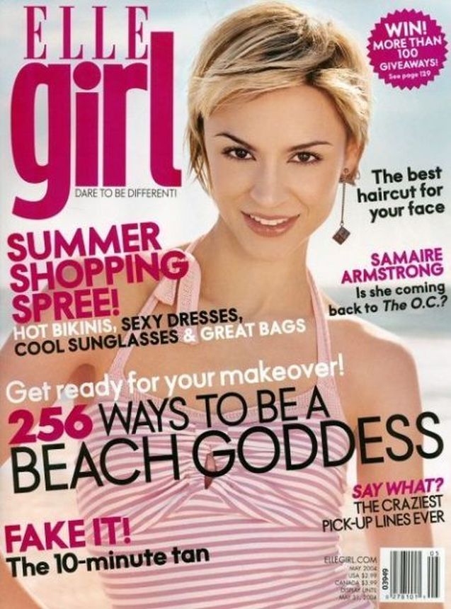 ELLE GIRL USA magazine side cover  May 2004