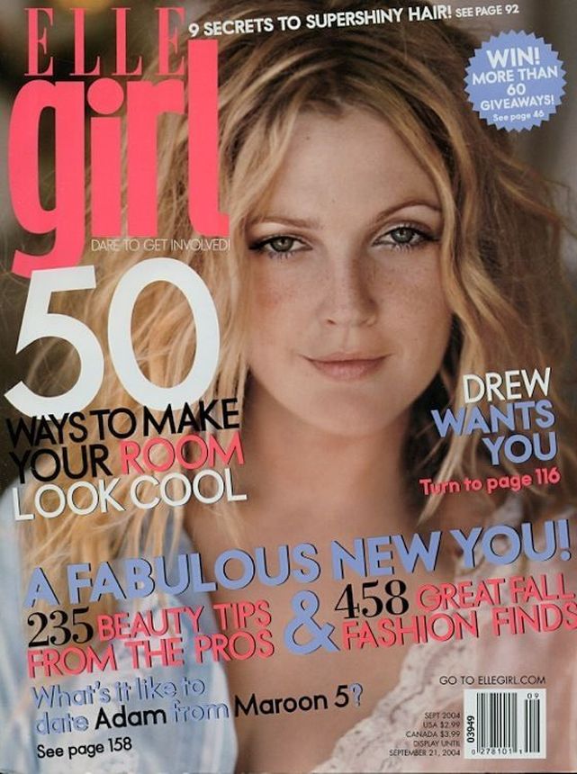 ELLE GIRL USA magazine side cover  September 2004