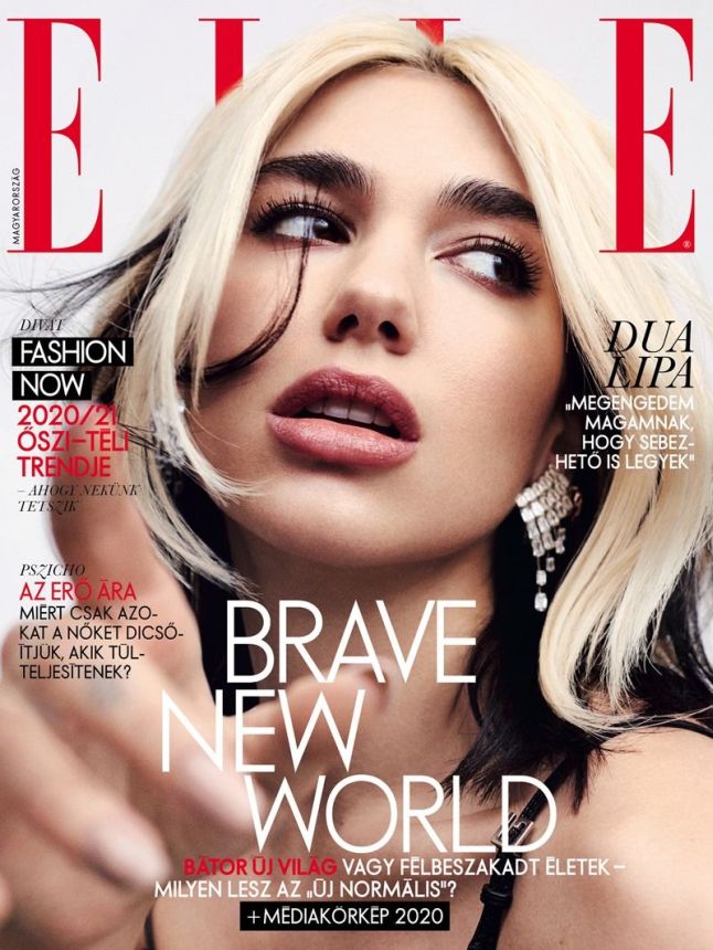 ELLE HUNGARY magazine side cover  August 2020