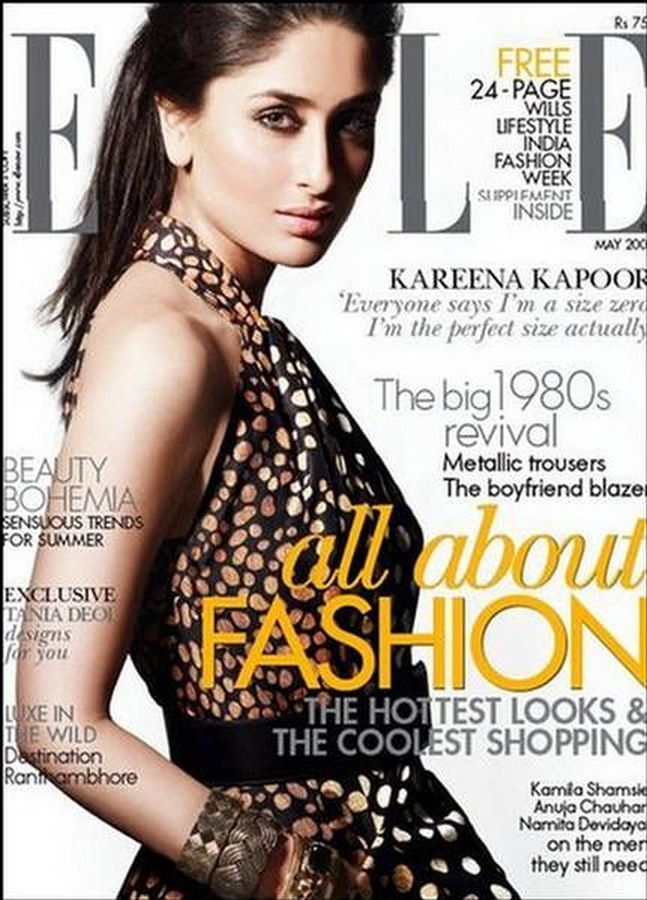 ELLE INDIA magazine side cover  May 2009