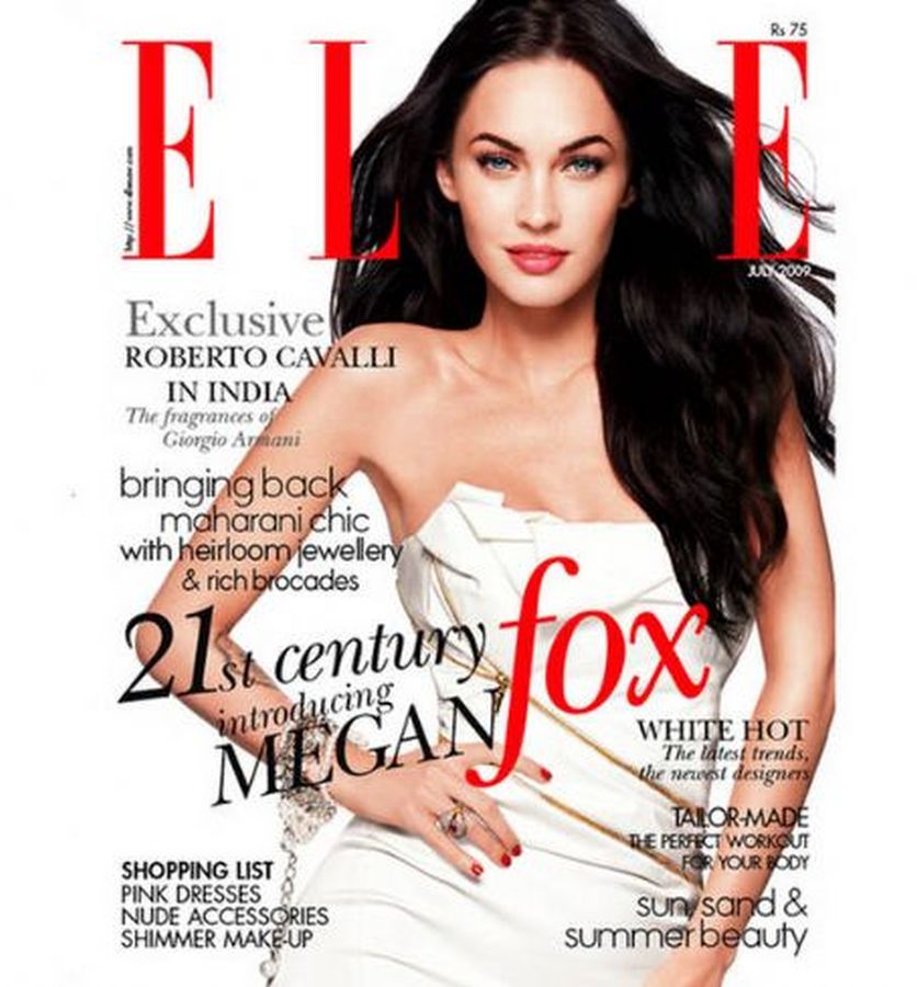 ELLE INDIA magazine side cover  July 2009