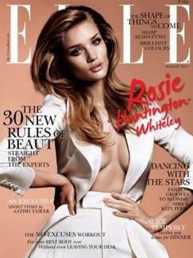ELLE INDIA magazine side cover  August 2011