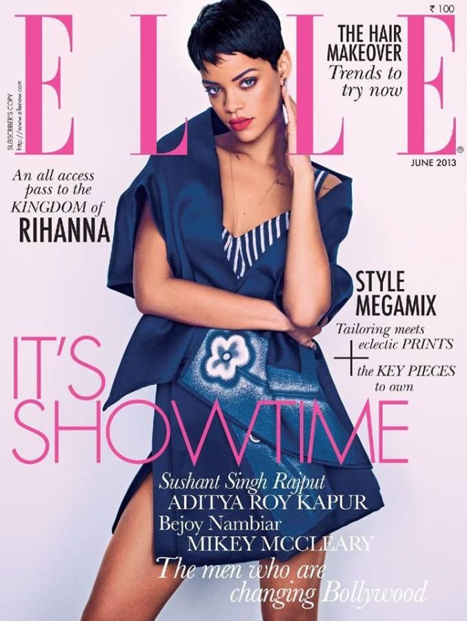 ELLE INDIA magazine side cover  June 2013