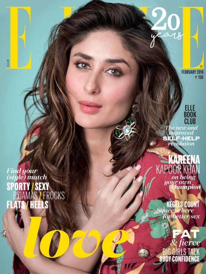 ELLE INDIA magazine side cover  February 2016