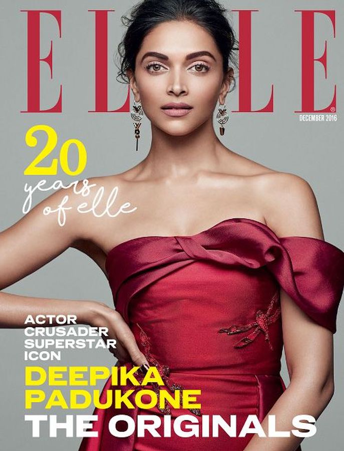 ELLE INDIA magazine side cover  December 2016