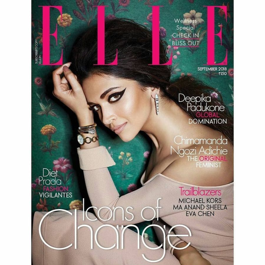 ELLE INDIA magazine side cover  September 2018