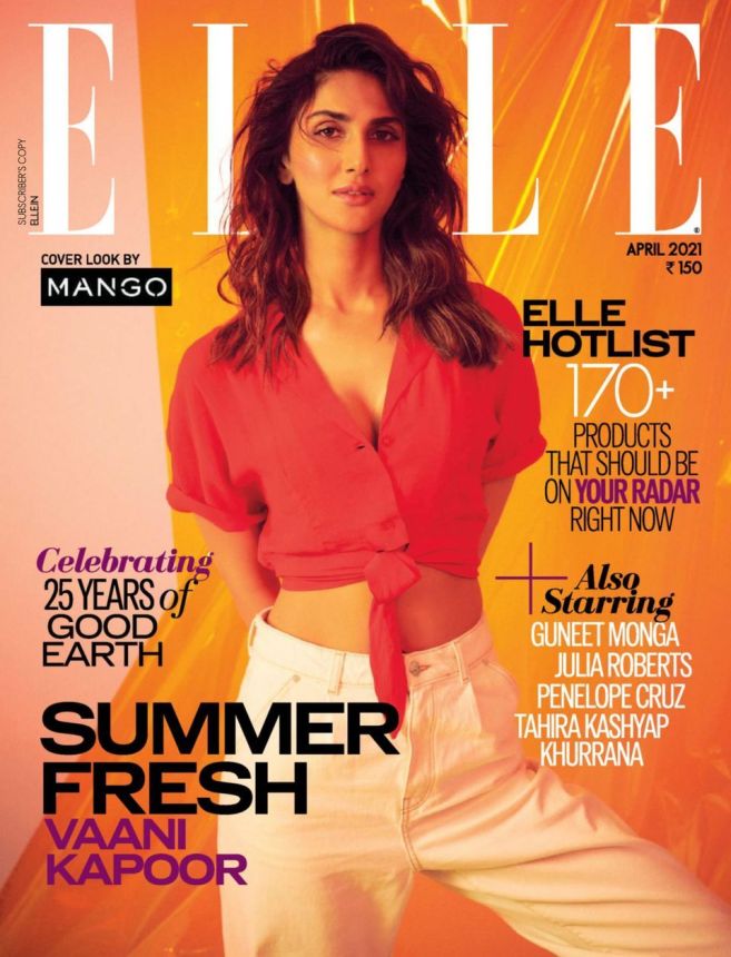 ELLE INDIA magazine side cover  April 2021