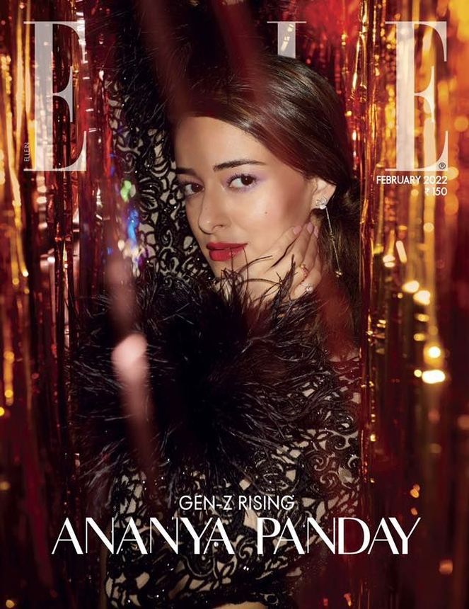 ELLE INDIA magazine side cover  February 2022