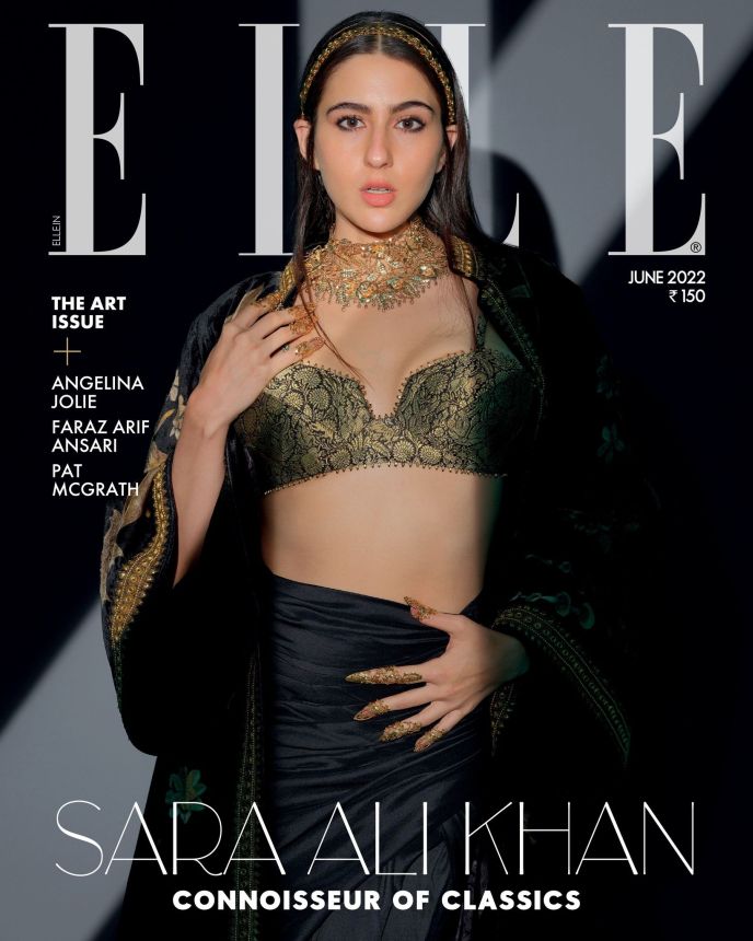ELLE INDIA magazine side cover  June 2022