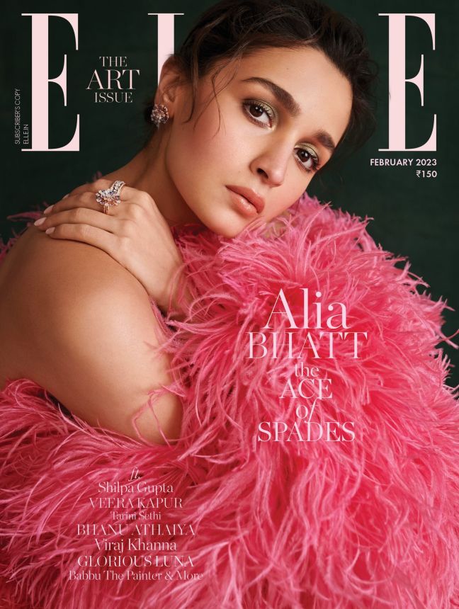 ELLE INDIA magazine side cover  February 2023
