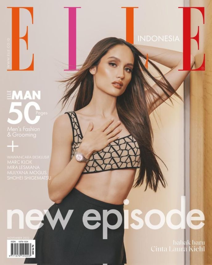 ELLE INDONESIA magazine side cover  November 2023