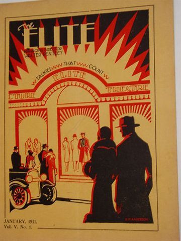 ELITE magazine side cover  Vol 5 # 1 January 1931