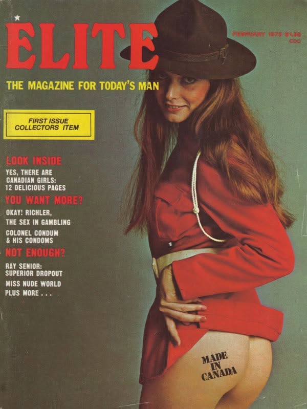 ELITE (CANADA) magazine side cover  February 1975