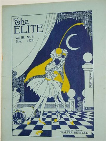 ELITE magazine side cover  Vol 3 # 5 May 1929