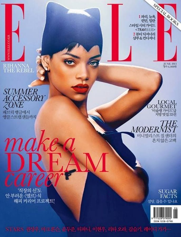 ELLE KOREA magazine side cover  June 2013