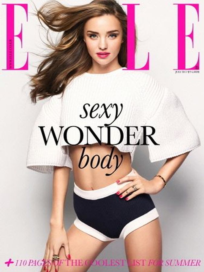 ELLE KOREA magazine side cover  July 2013