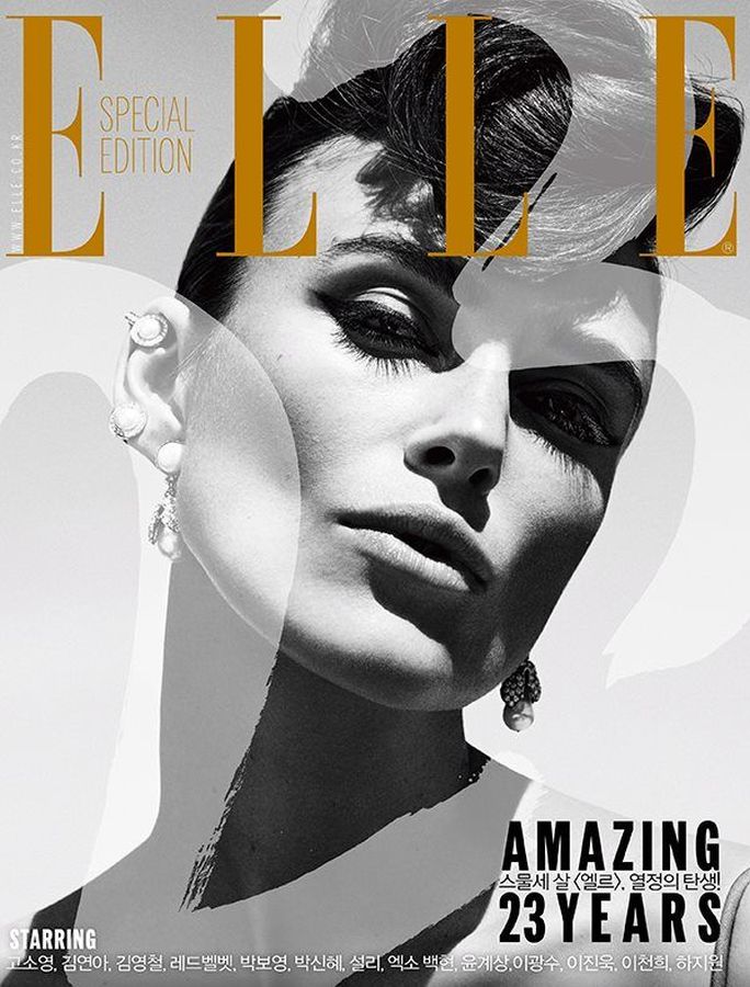 ELLE KOREA magazine side cover  November 2015