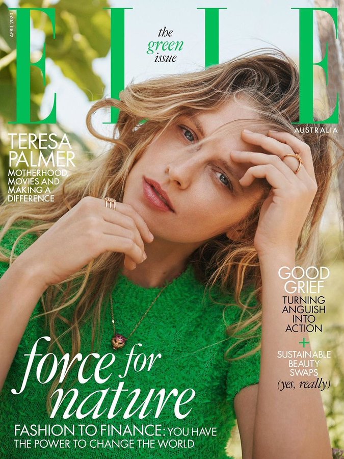 ELLE AUSTRALIA magazine side cover  April 2020