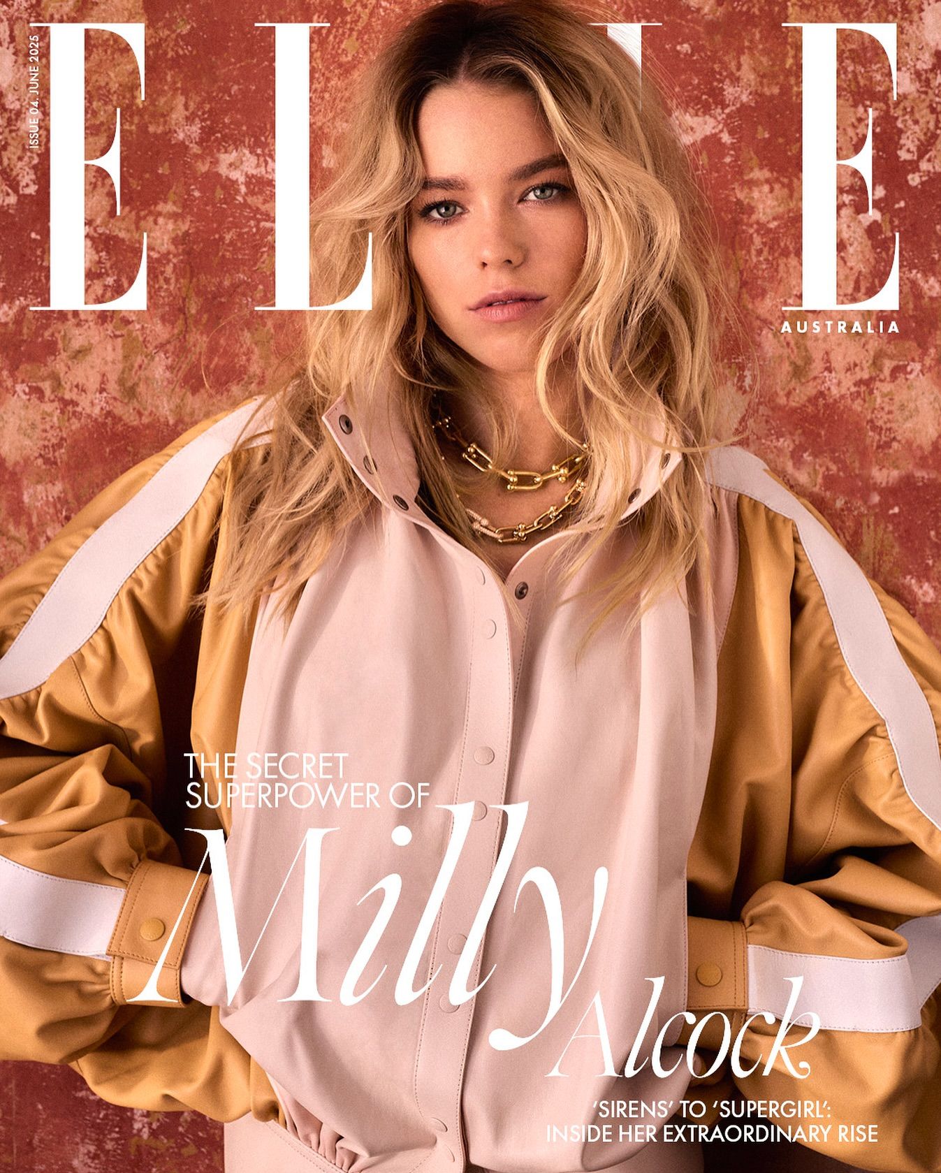 ELLE AUSTRALIA magazine side cover  June 2025