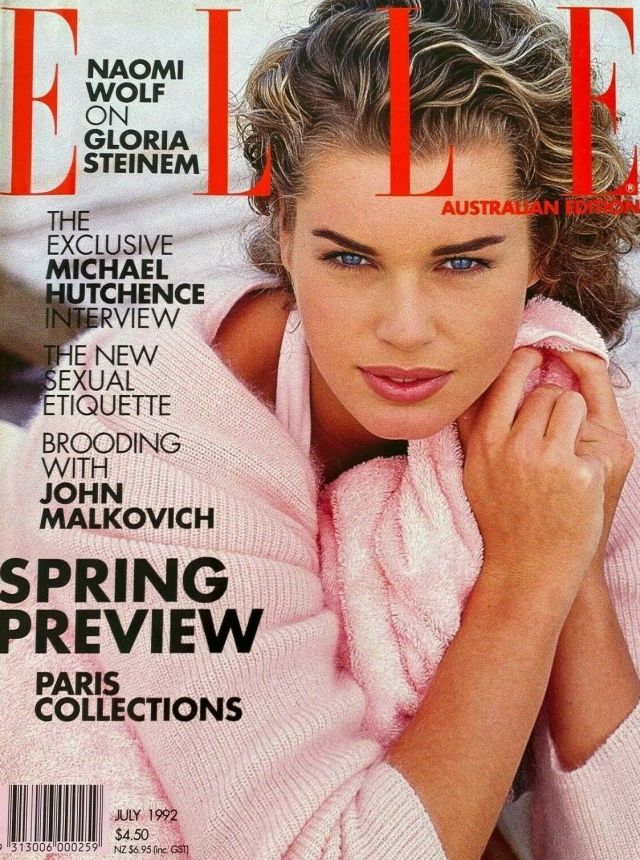 ELLE AUSTRALIA magazine side cover  July 1992