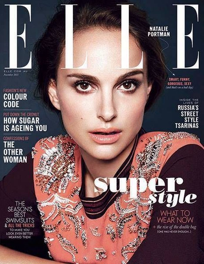 ELLE AUSTRALIA magazine side cover  November 2013